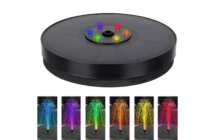 Pływająca fontanna solarna z oświetleniem RGB