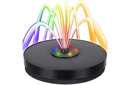 Pływająca fontanna solarna z oświetleniem RGB