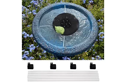 Pływająca fontanna solarna z oświetleniem RGB