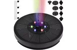 Pływająca fontanna solarna z oświetleniem RGB