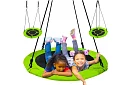 Zawieszony huśtawka okrągła – gniazdo 120 cm - zielona