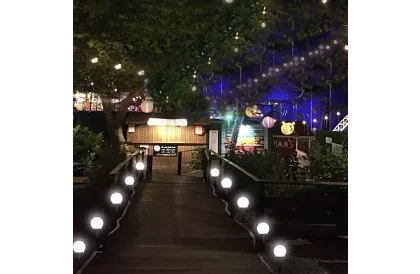 Lampy ogrodowe solarne - kula 6 szt.