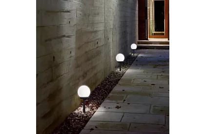 Lampy ogrodowe solarne - kula 6 szt.