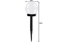 Lampy ogrodowe solarne - kula 6 szt.