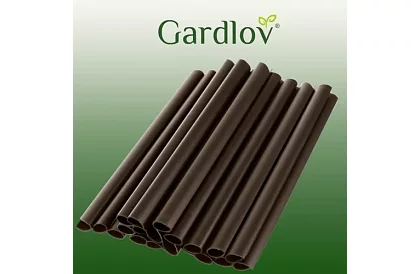 Klipy na taśmy ogrodzeniowe – 20 szt. – brązowy