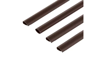 Klipy na taśmy ogrodzeniowe – 20 szt. – brązowy