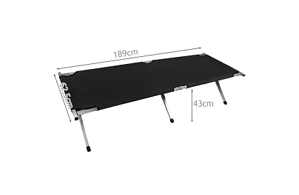 Łóżko kempingowe składane – nośność 110 kg