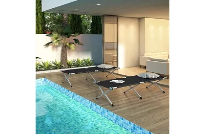 Łóżko kempingowe składane – nośność 110 kg