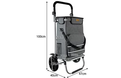 Wielofunkcyjna torba na zakupy na kółkach + pasek na ramię