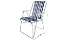 Fotel ogrodowy składany – Bergamo niebieski