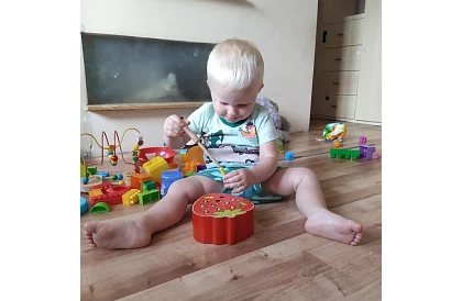 Drewniana gra magnetyczna – truskawka