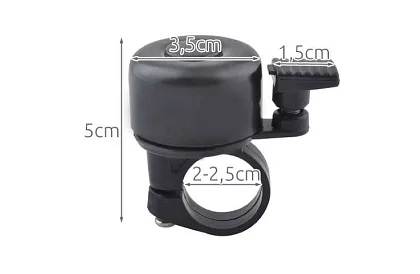 Dzwonek rowerowy – czarny