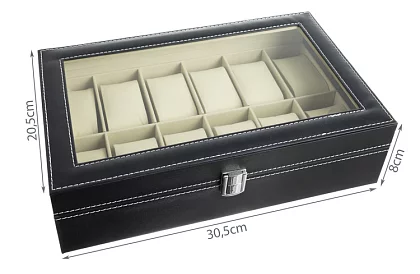 Organizator na 12 zegarków, bransoletek lub biżuterii