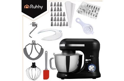 Robot kuchenny 1000 W z końcówkami i misą 4,5 l