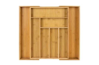 Organizator bambusowy do szuflad – sztućce