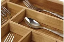 Organizator bambusowy do szuflad – sztućce