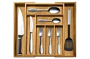 Organizator bambusowy do szuflad – sztućce