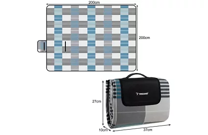 Duża koc piknikowy 2 × 2 metry