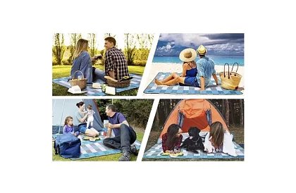 Duża koc piknikowy 2 × 2 metry