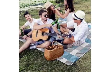 Duża koc piknikowy 2 × 2 metry