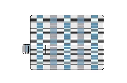 Duża koc piknikowy 2 × 2 metry