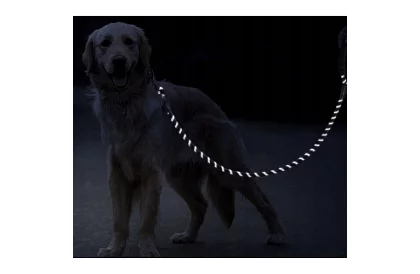 Smycz dla psa mocna z elementami odblaskowymi – 3 m