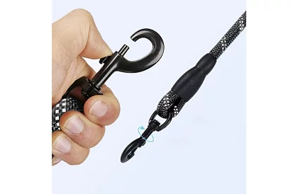 Smycz dla psa mocna z elementami odblaskowymi – 3 m