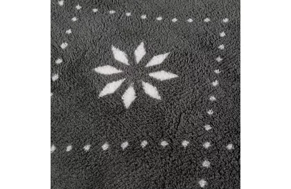 Miękka ciepła kołdra z poszewkami na poduszki - szara