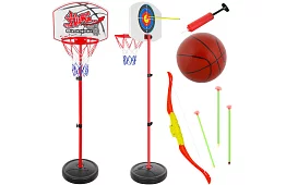 Kosz do koszykówki z tarczą i akcesoriami