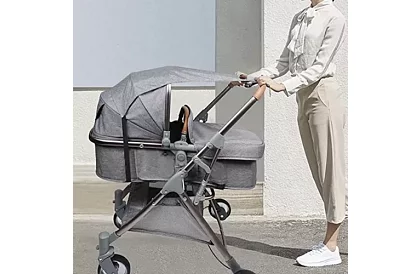 Wodoodporna osłona przeciwsłoneczna na wózek – szara