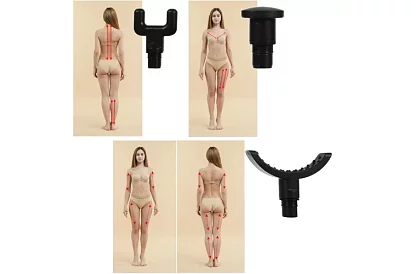 Pistole do masażu do rozluźniania mięśni + 8 końcówek