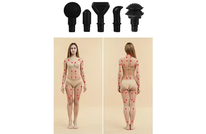 Pistole do masażu do rozluźniania mięśni + 8 końcówek