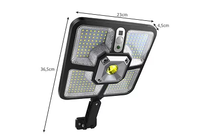 LED Lampa solarna z pilotem