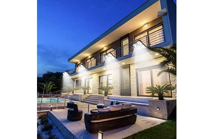 LED Lampa solarna z pilotem