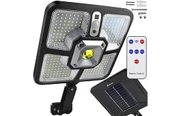 LED Lampa solarna z pilotem