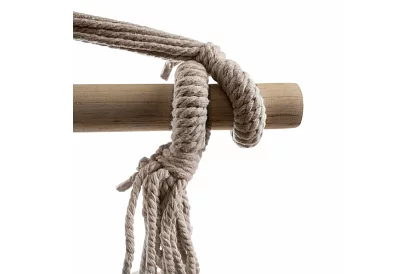 Zawieszona huśtawka + 2 poduszki - beżowe