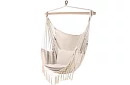 Zawieszona huśtawka + 2 poduszki - beżowe