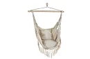 Zawieszona huśtawka + 2 poduszki - beżowe