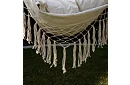 Zawieszona huśtawka + 2 poduszki - beżowe