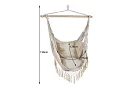 Zawieszona huśtawka + 2 poduszki - beżowe