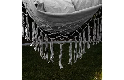 Hamak wiszący + 2 poduszki - szare