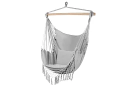 Hamak wiszący + 2 poduszki - szare