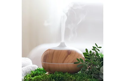 Aromatyczny dyfuzor z jonizatorem i lampą LED - 4w1