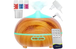 Aromatyczny dyfuzor z jonizatorem i lampą LED - 4w1