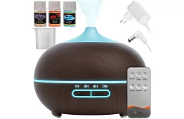 Aromatyczny dyfuzor 4w1 z jonizatorem i lampą LED