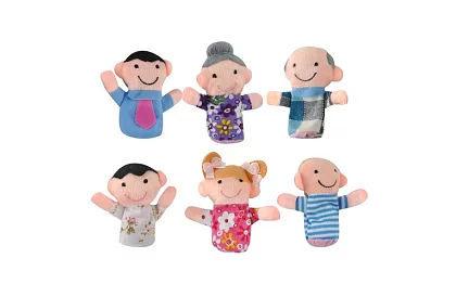 Lalki palcowe - zestaw 6 postaci