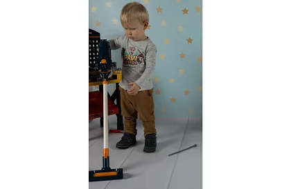 Odkurzacz pionowy dla dzieci na baterie - niebieski