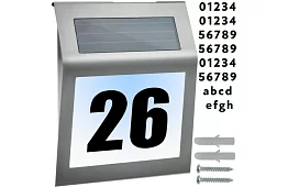 LED solarny numer domu