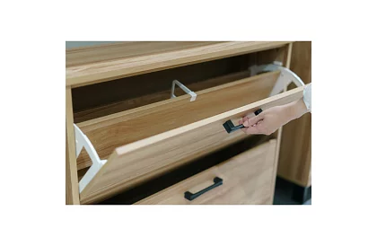 Zestaw uchwytów meblowych 10 sztuk – czarne uchwyty