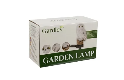 Lampion ogrodowy solarny – sowa